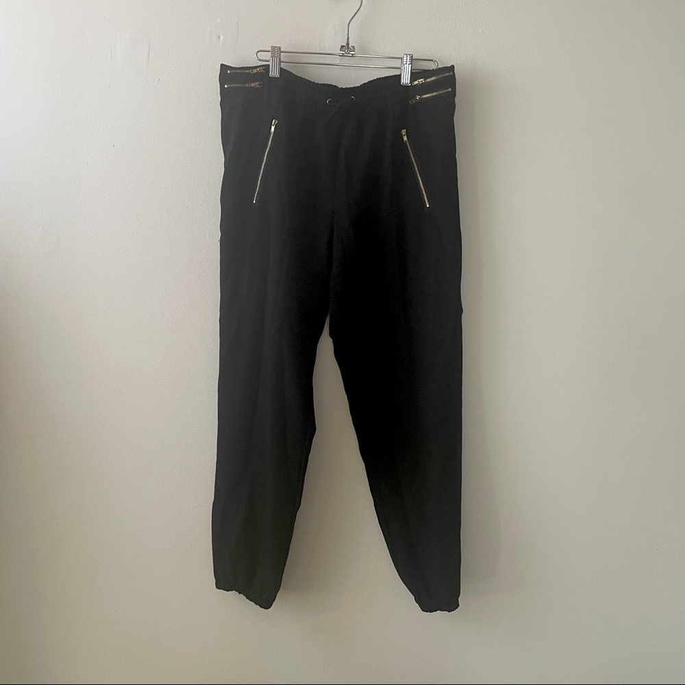 Forever 21 Zippered Stretch Joggers